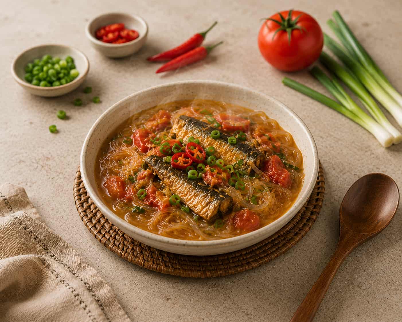 Sardinas at Sotanghon