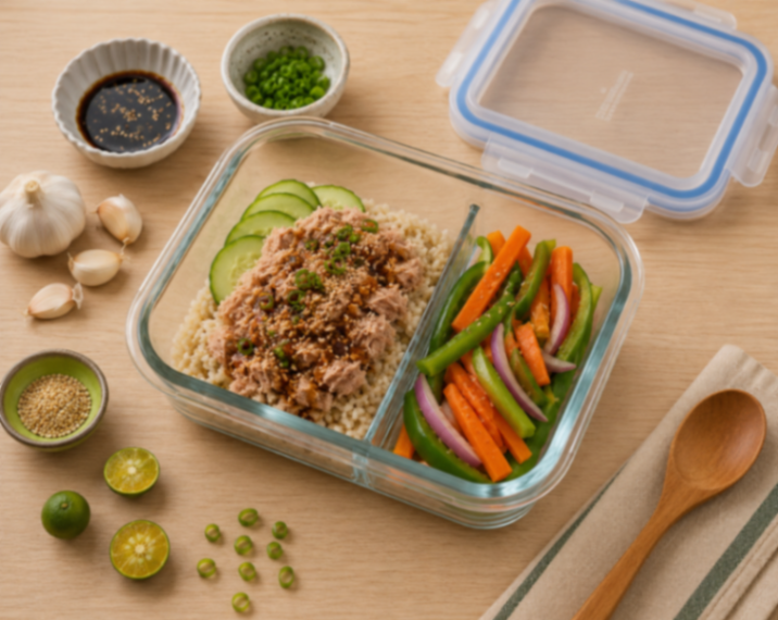 Canned Tuna Rice Bowl