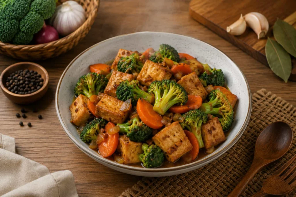 Tofu at Broccoli Stir Fry