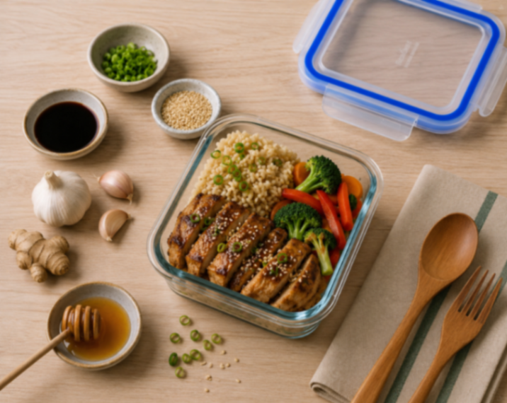 Chicken Teriyaki with Brown Rice