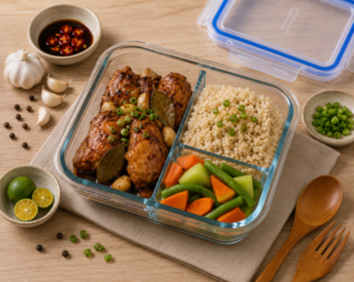Chicken Adobo with Brown Rice