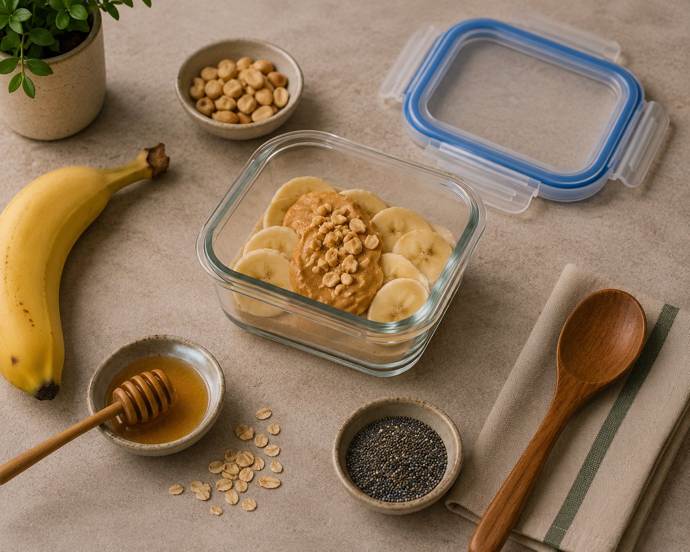 Banana and Peanut Butter